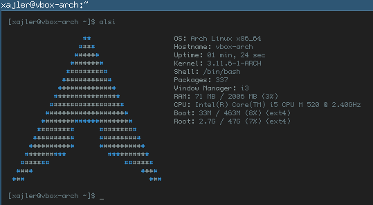 virtualbox arch installation keyboard